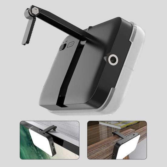 LED Fill Light with Adjustable Bracket Super Bright Compact Portable Rechargeable Clip Fill Light Selfie Light with Soft Diffuser