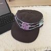 Cappellino da Baseball Unisex a Strisce Ricamato Cotone Visiera Regolabile Cappello Streetwear Moda Casual