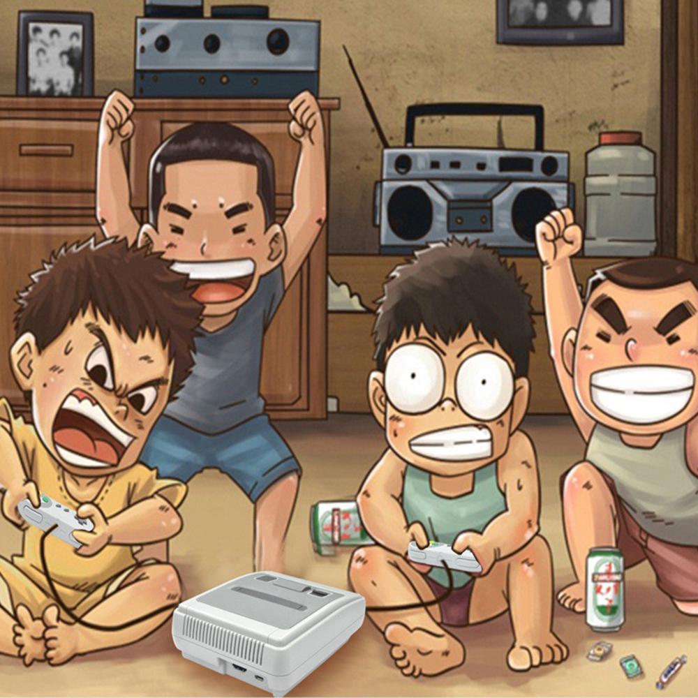 NES Mini Game Machine 621 Built-in Non-repetition Games Two Handles EU Plug