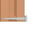 Gartentor 100 x 112 cm WPC und Aluminium Braun