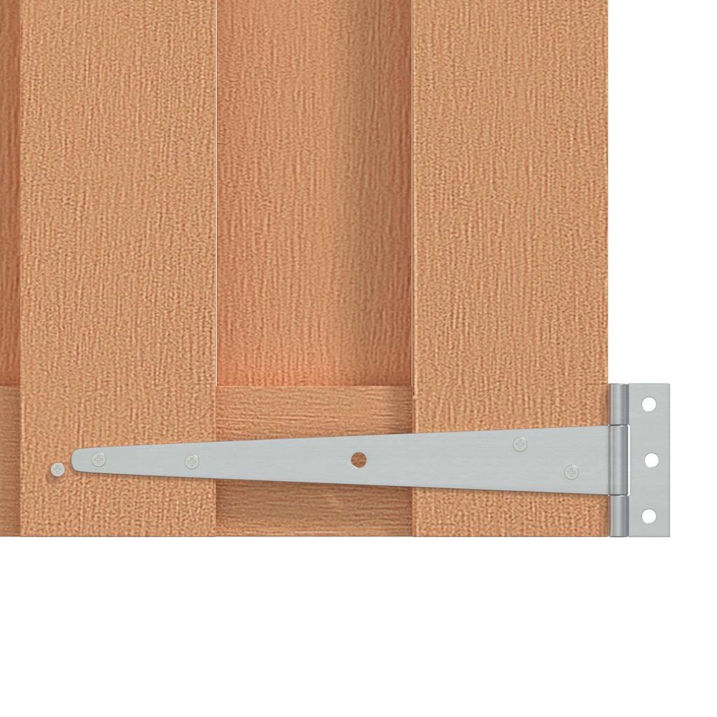 Gartentor 100 x 112 cm WPC und Aluminium Braun