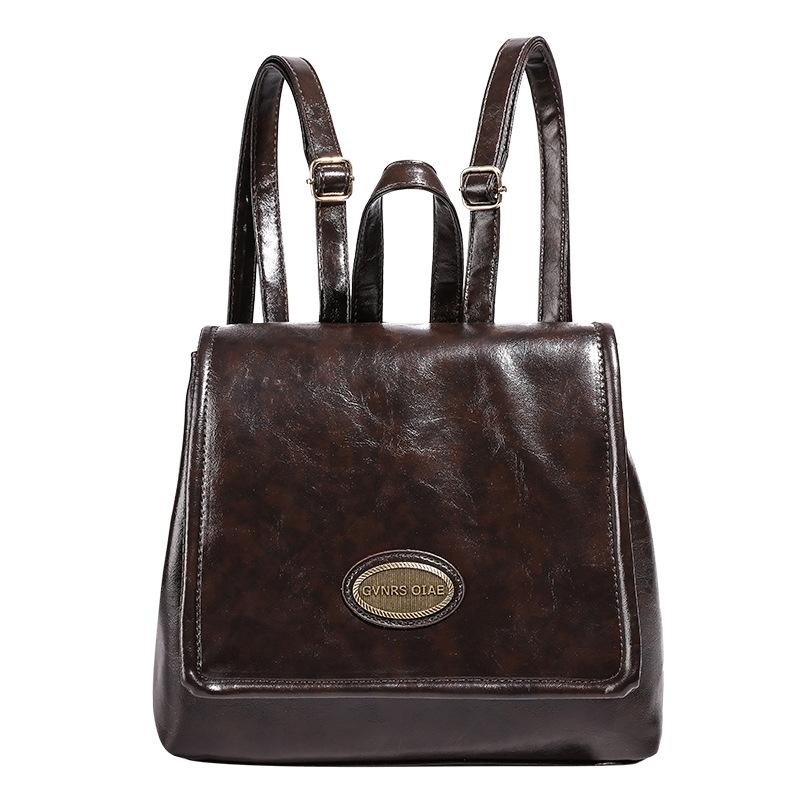 Retro College Backpack for Women Fashion Handbag Briefcase Backpack