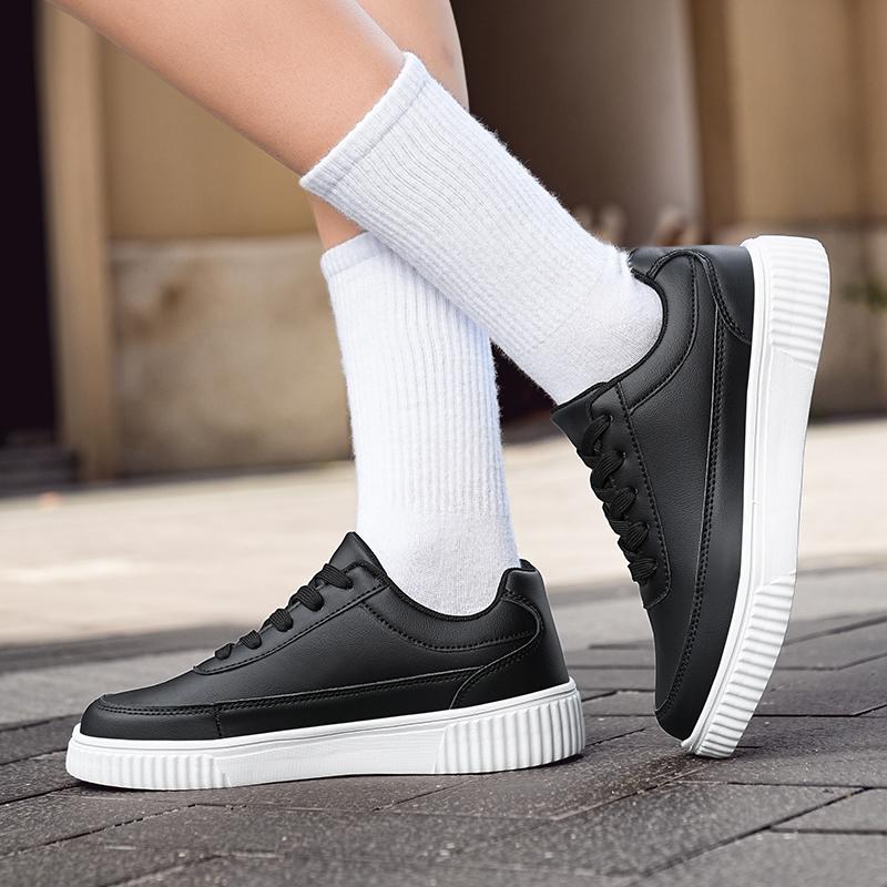 Men Skateboard Shoes Women White Sport Shoes Couple Black Wide Palm Basketball Shoes Large Size Sneakers