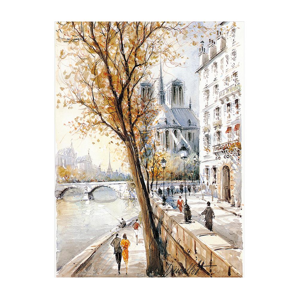 Abstract City Street Landscape Canvas Paintings Home Decor Street Scenery HD Prints Posters Pictures for Living Room Wall Art