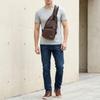 Multifunctional Men's Crossbody Sling Bag USB Charging Single Shoulder Bag  Casual Wear