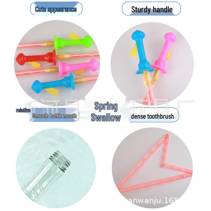 Large Bubble Wand Rapier for Street Vendors - Creative Toy with Concentrated Bubble Liquid