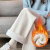 Wheat Ear Chenille Wide-leg Pants Women's Pants Autumn and Winter Straight Casual Velvet Thickened Thermal Cotton Pants Winter Wear