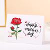 10pcs Floral Pattern Folded Flower Card Folded Design Mother's Day Card  Wedding Occasions