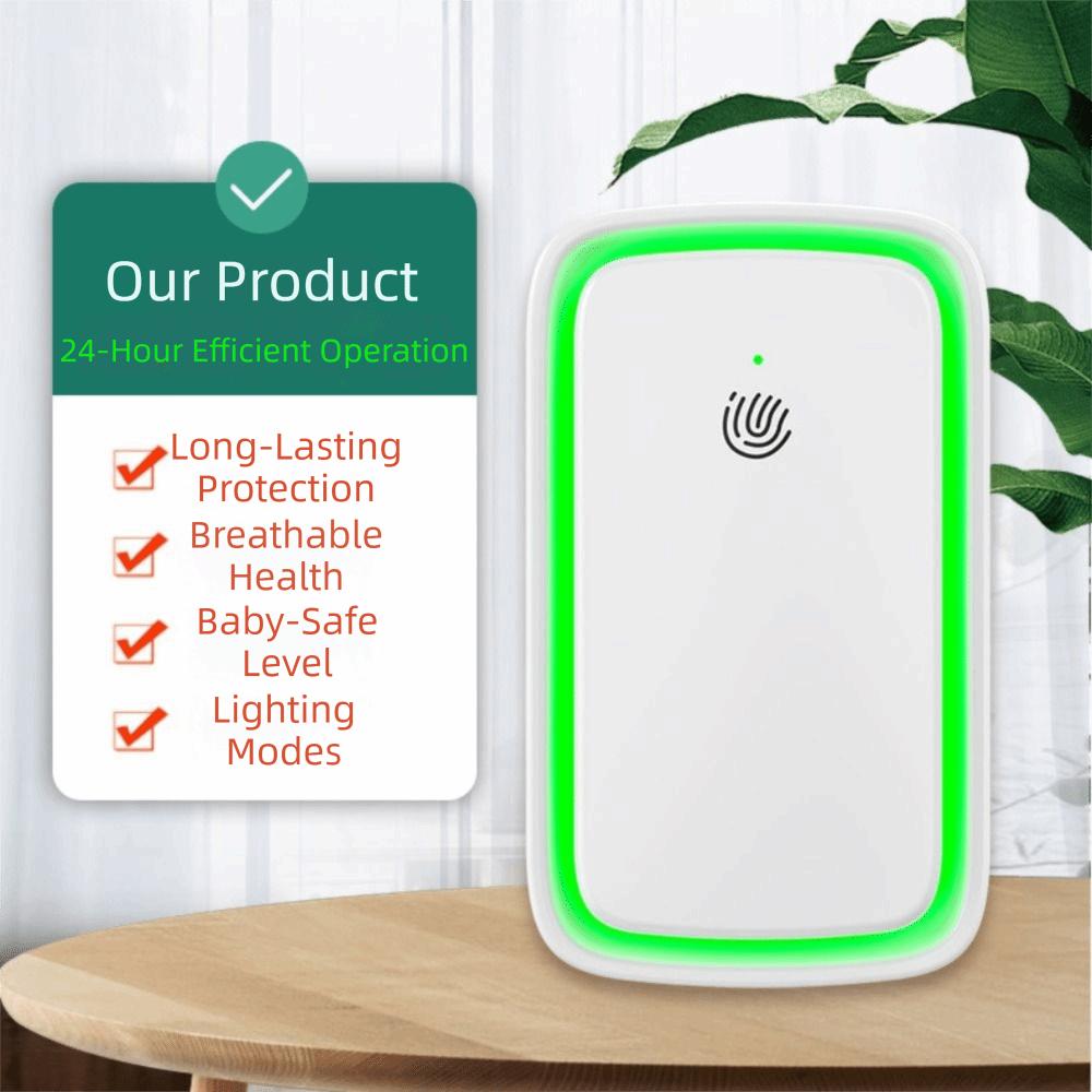 US UK EU Plug Air Cleaner Small Negative Ion Generator Odor Removal Air Ionizer Basement