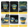 5/10/17L Portable Folding Bucket Multifunctional Thickened Silicone Bucket for Car Washing and Fishing Camping Folding Bucket