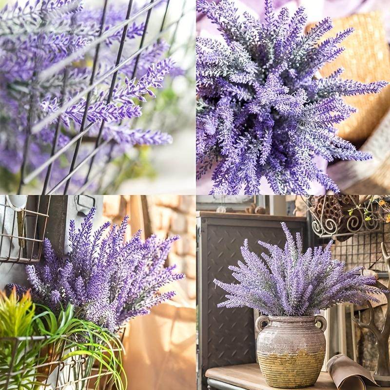 30pcs Artificial Plastic Plants Multicolor Lavender Vase Home Decora Wedding Bridal Bouquet Household Product Diy Outdoor Garden