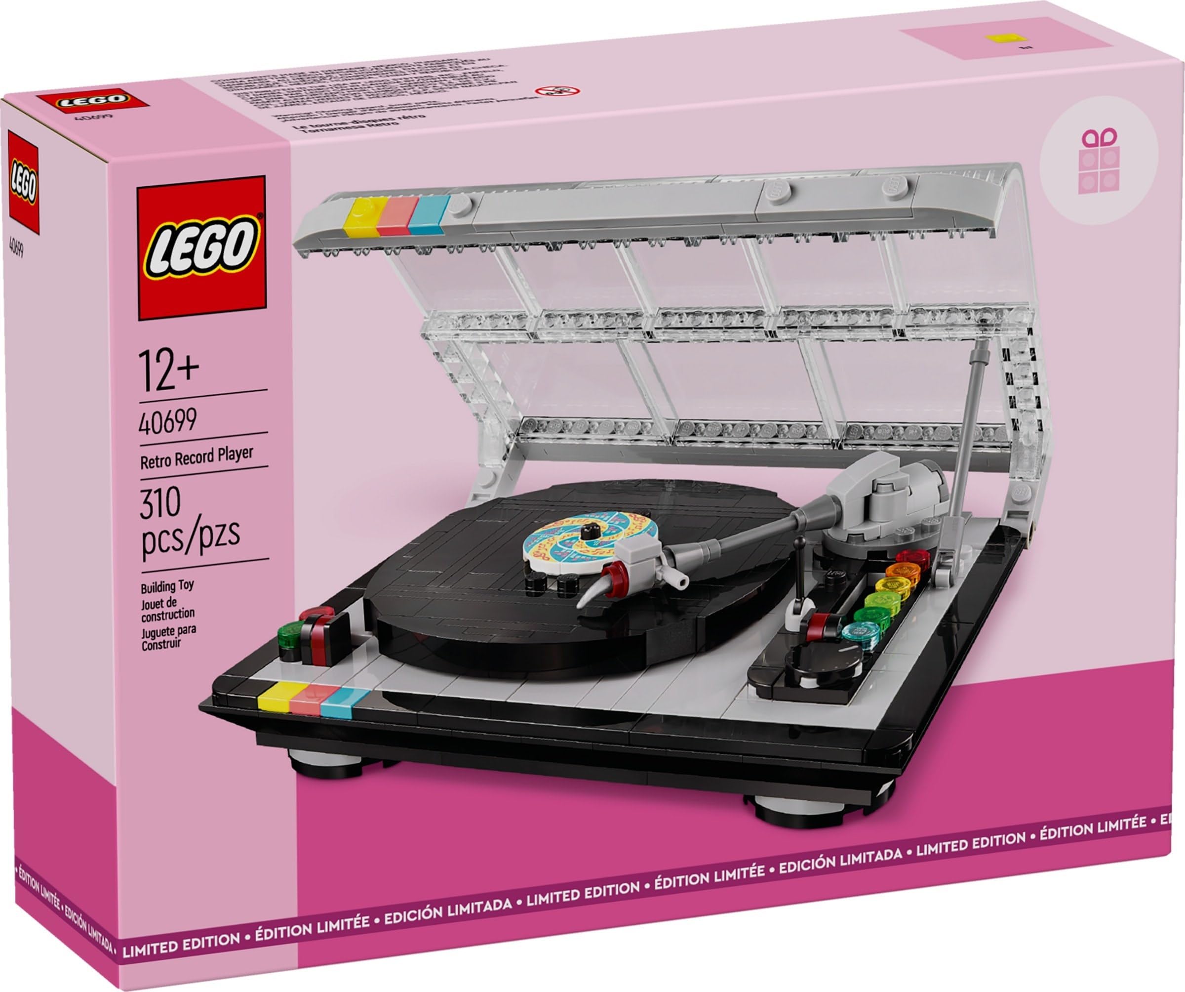 

LEGO 40699 Retro Record Player 310 Pieces LIMITED EDITION Limited Edition