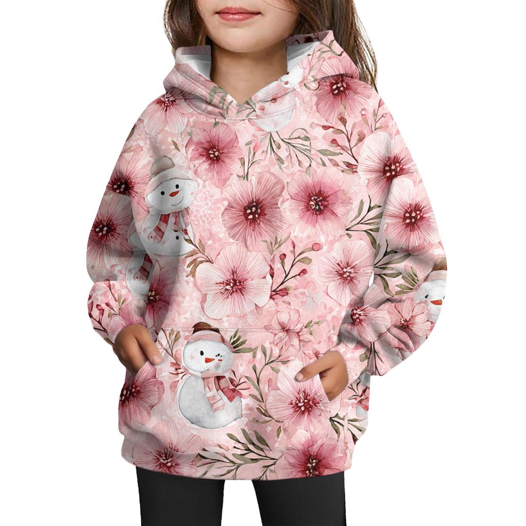 Dívčí mikina s kapucí a batikovaným vzorem - Pulovr s potiskem