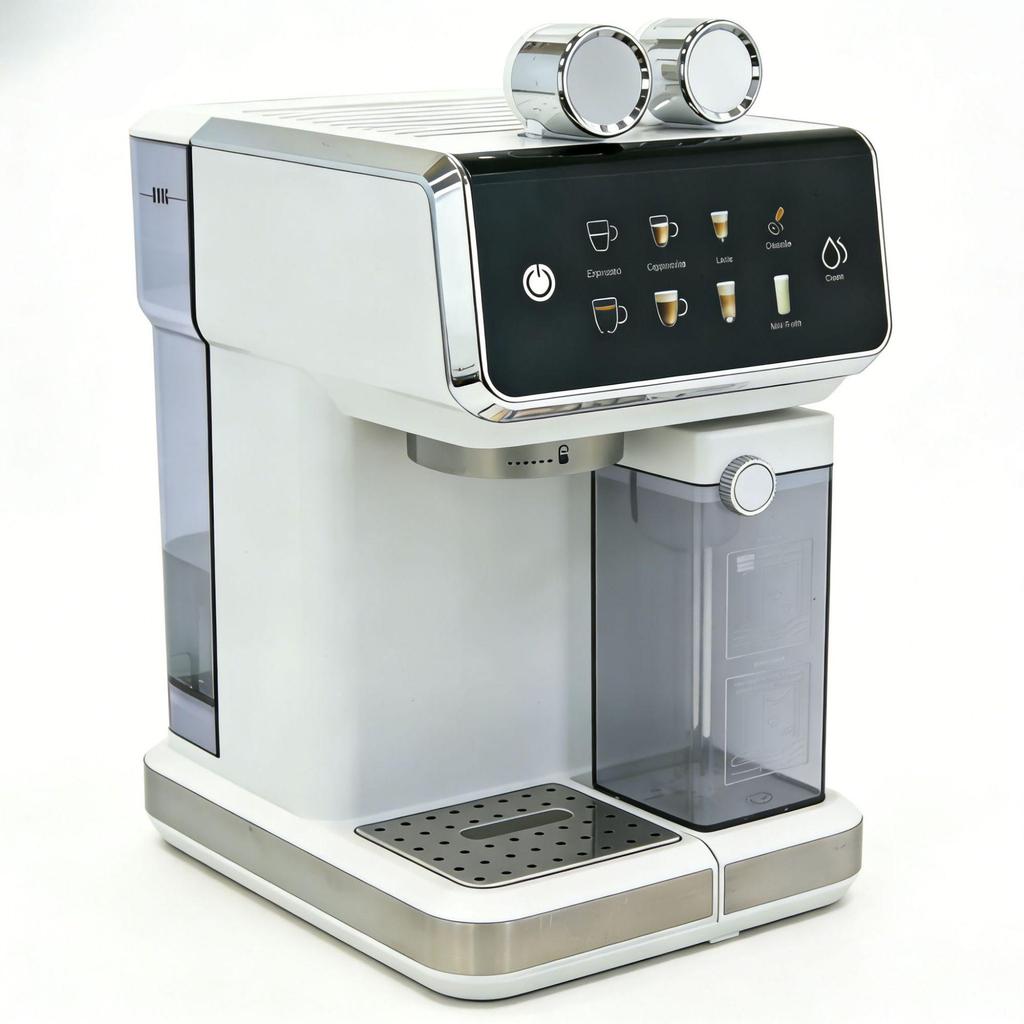 Italian Semi-Automatic Espresso Machine - 20 Bar Pressure with Milk Frother, Compact for Household Use