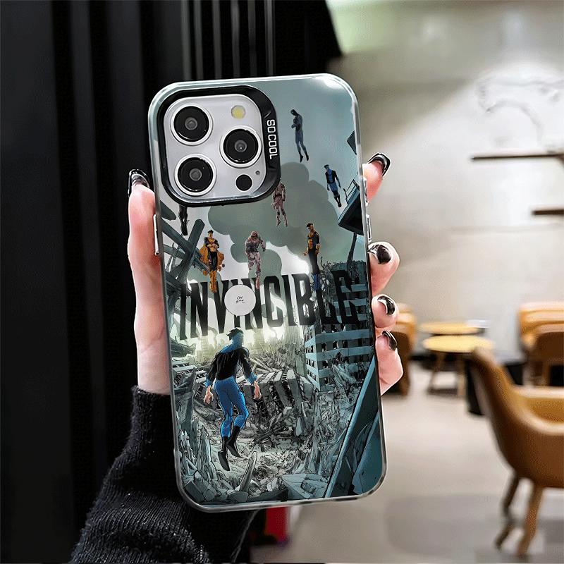 I-Invincible Anime Soft Phone Case for iPhone 15 16 17 Pro Max 17Air 16E 14 Plus 13 12 Mini Shockproof Cover Back Shell