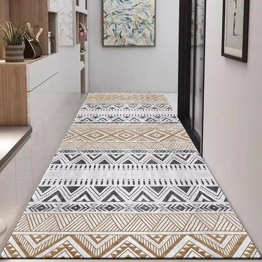 Bohemian Long Corridor Carpet Hallway Entry Door Mat Home Porch Hotel Hall Aisle Rugs Decor Bedroom Bedside Balcony Floor mat