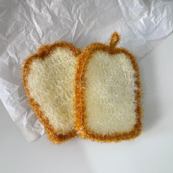 Household Dishcloth Toast-Shaped Kitchen Scrubbers Compressed Cellulose Dish Sponge for Kitchen Cleaning Supplies