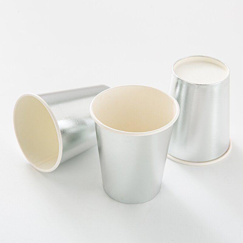 Colorful Disposable Hot Stamped Paper Cups for Children's Birthday Picnic Party