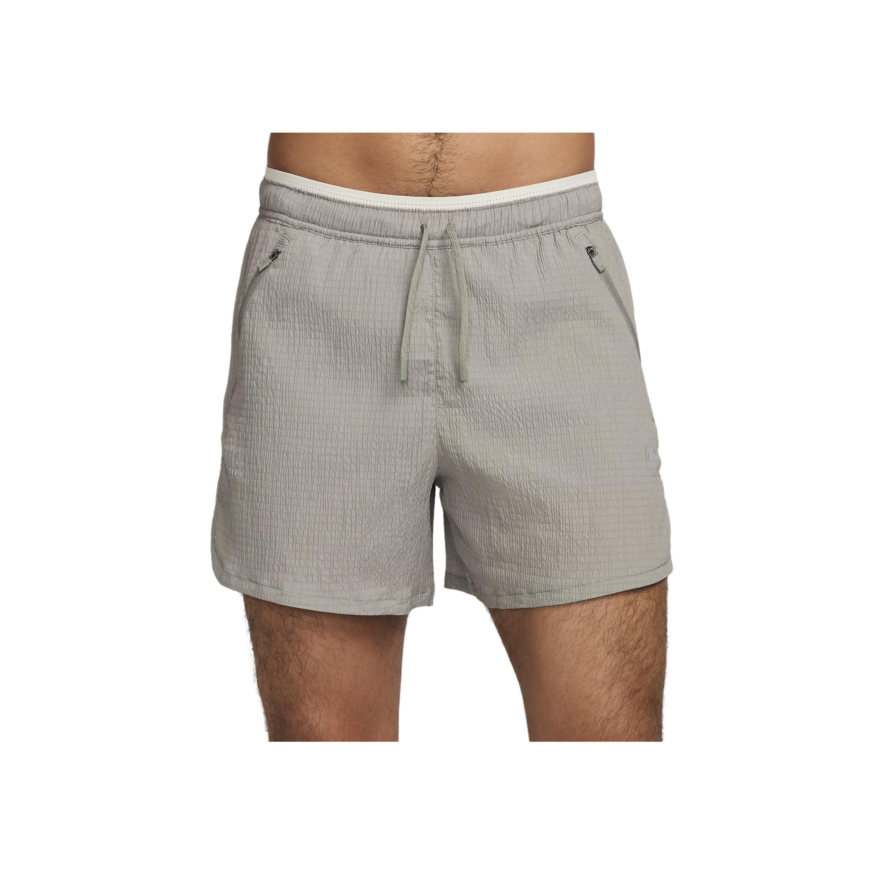 Nike Solid Color Lace-Up Mid-Waist Casual Shorts Men shorts Dark-Gray FZ0612-053 L