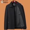 2025 Men's Autumn/Winter Thickened Outerwear Set for Middle-Aged and Elderly Dads and Grandpas
