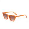 Glasses 2253 Color Small Square Retro Hawksbill Frame Sunglasses Women, Pointed Corner Jelly Sunglasses Men