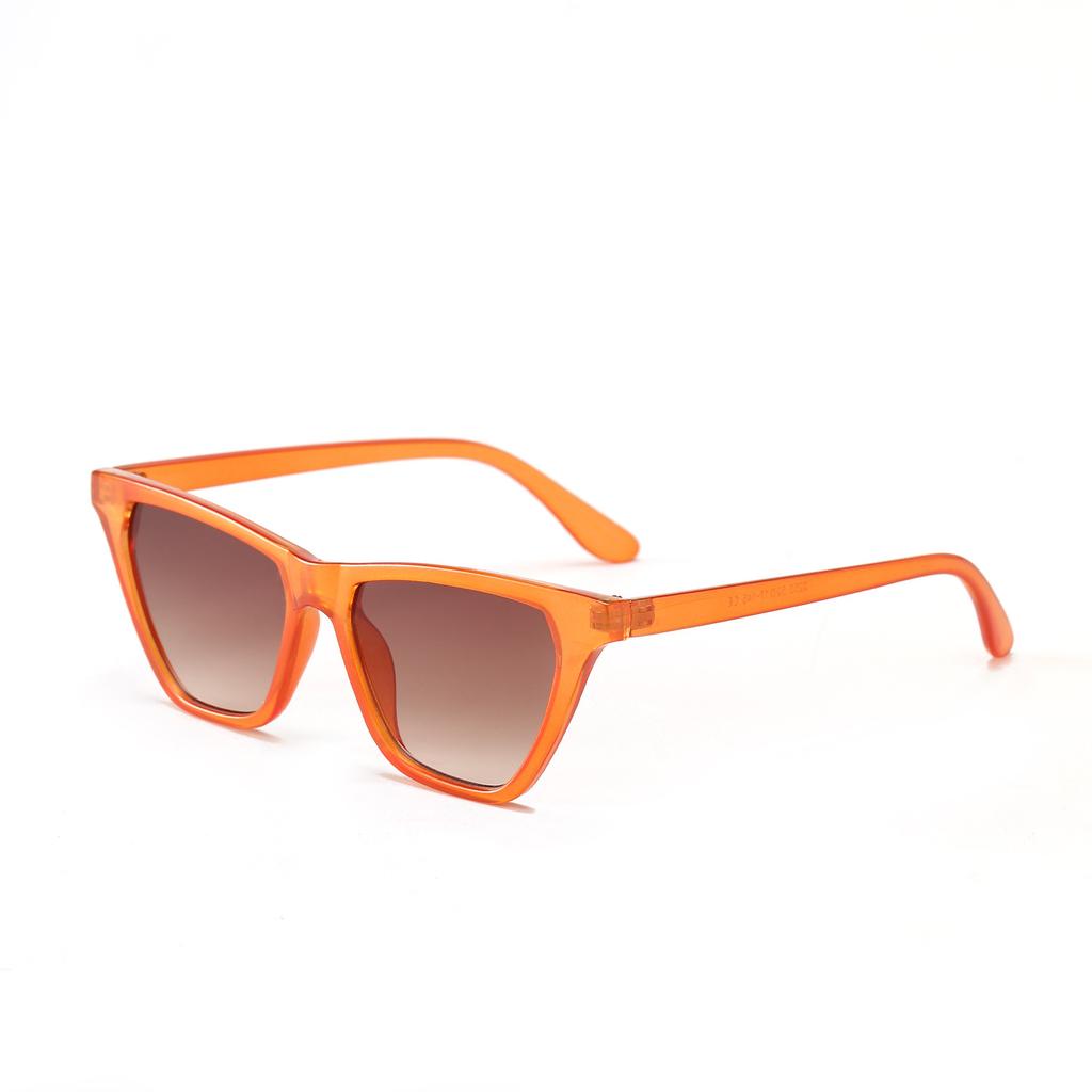 Glasses 2253 Color Small Square Retro Hawksbill Frame Sunglasses Women, Pointed Corner Jelly Sunglasses Men
