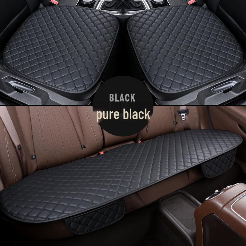 Nappa Leather Summer Car Seat Cushion Set - Durable, Non-Slip, Universal Fit for Five-Seat Vehicles