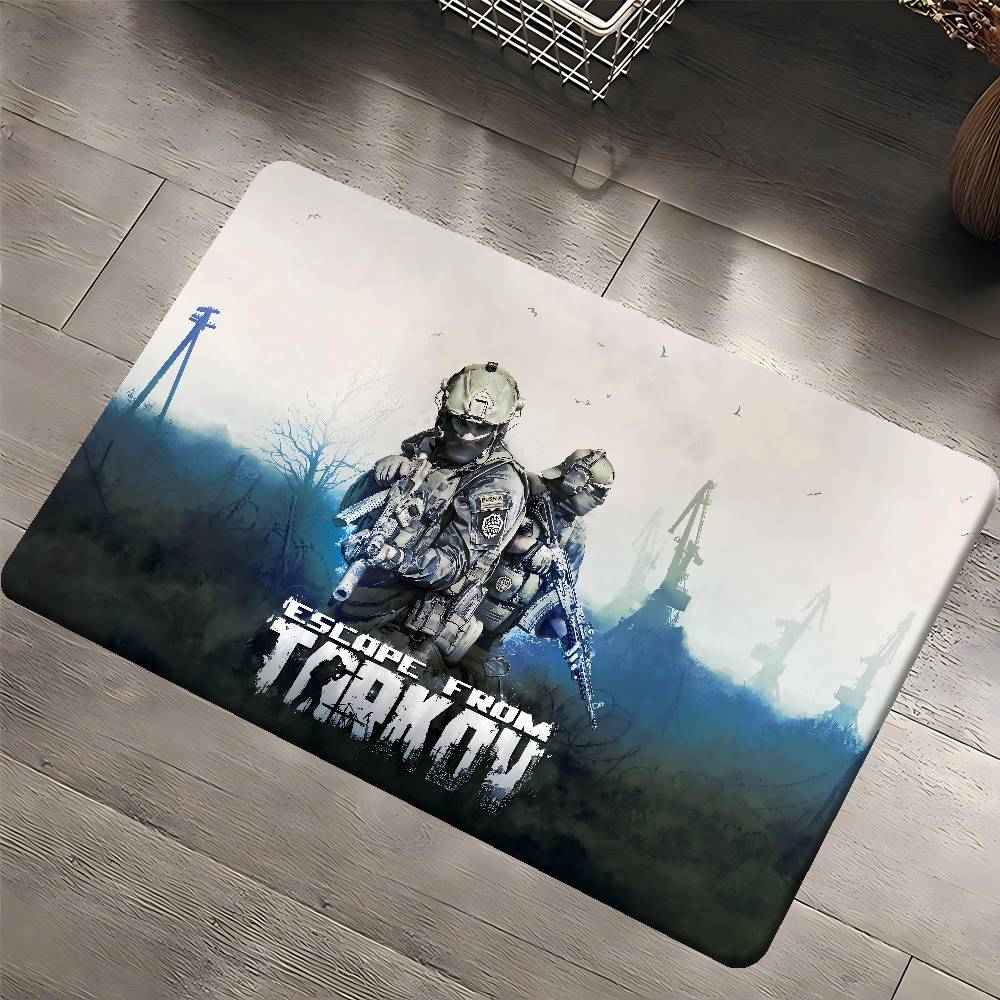 E-Escape F-from Tarkov Flur Teppich Waschbar Rutschfest Wohnzimmer Sofa Stühle Bereichsmatte Küche Fußmatte Bereichsteppich