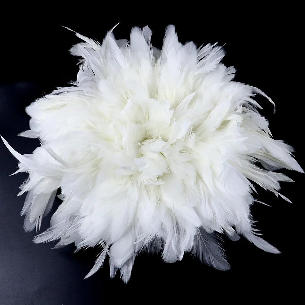 White Rooster Feather Natural Hot Sale Pheasant Plumes Wedding Party Clothing Decoration Accessory 800-1000 Pcs/Lot