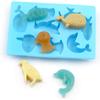Under The Sea Chocolate Mold Carp Fish Soap Silicone Mould Marine Animal Ice Cube Tray Whale Dolphin Penguin Candy Gummy Tools