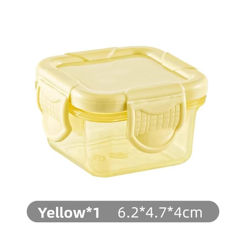 

Детское вспомогательное питание пищевого качества с крышкой, герметичное для сохранения свежести, образец, загущенное, портативное, мини, из фруктовых коробок жёлтый