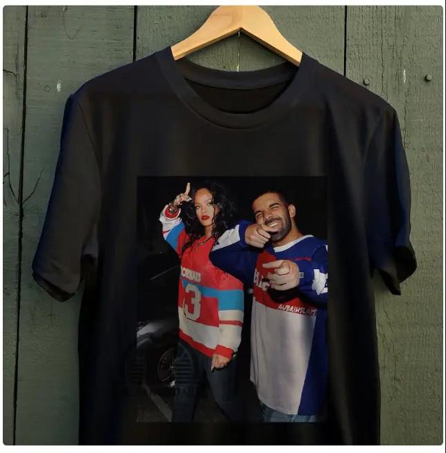 Drake and Rihanna T-Shirt Drake and Rihanna Shirt XXXXL