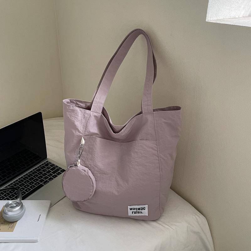 Summer new new waterproof nylon casual shoulder cloth bag women's large-capacity commuter tote bag