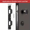 1pc Metal Latch Plate Reinforcer, Double-hole Fastening Plate Used for Exterior and Interior Safety Latch Plates