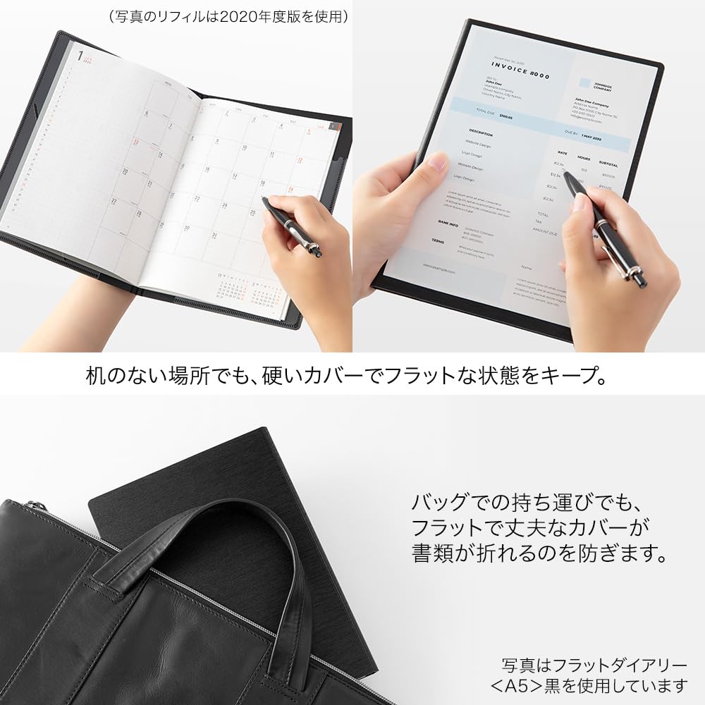 Midori Flat 2026 A5 22390006 Oktober-Tagebuch, Monatlich, Weiß, (Beginnt 2025)
