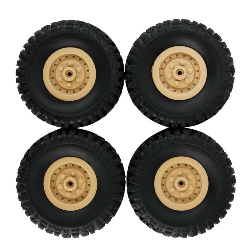 4pcs Track Wheels Spare Parts for 1/16 WPL B14 C24 FY001 FY002 FY003 Military Truck RC Car