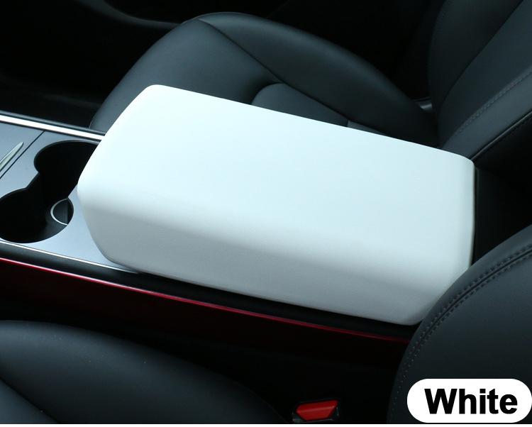 Car Armrest Box Cover For Tesla Model 3 Y 2025 Center Console Panel Protector Pad Soft TPE Cover Auto Decor Interior Accessories