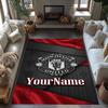 Manchester Personalized Text Floor Rug Office Rug Perfect for Dining Room Entryway Playrooms Study room Antislip Carpet Office home decor