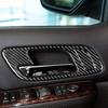 Real Glossy Black Carbon Fiber Sticker Car Inner Door Pull Handle Frame Anti-Collision Cover Trim Compatible with Chevrolet Avalanche/Silverado LTZ