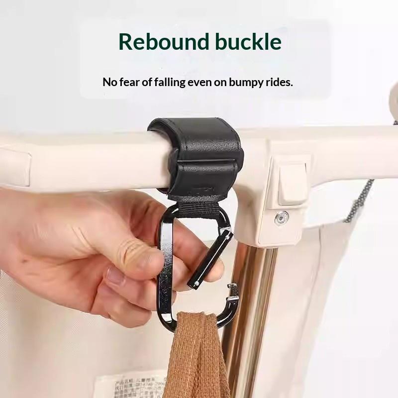2 Stück Universelle Kinderwagenhaken Clip Strapazierfähiges Aufhängezubehör Für Wickeltaschen Kompatibel Mit Kinderwagen/Einkaufswagen/Autositzen