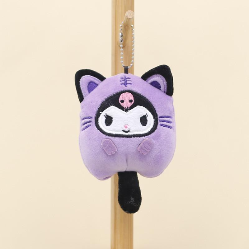 Cute New Plush Toy Keychain Kuromi My Melody Cinnamoroll Sanrio Doll Adorable And Soft Kuromi