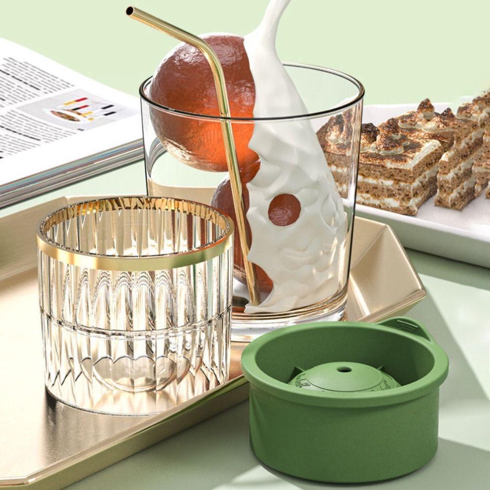 2PCS Dust Lid Bar Ice Ball Maker Anti Odor Trans Ice Cube Mold Household Ice Sphere Mold  Party