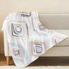 Geometric No-Shed Flannel Blanket Soft Warm Multi-Use Throw for Home, Couch, Bed, Nap, Christmas & Halloween