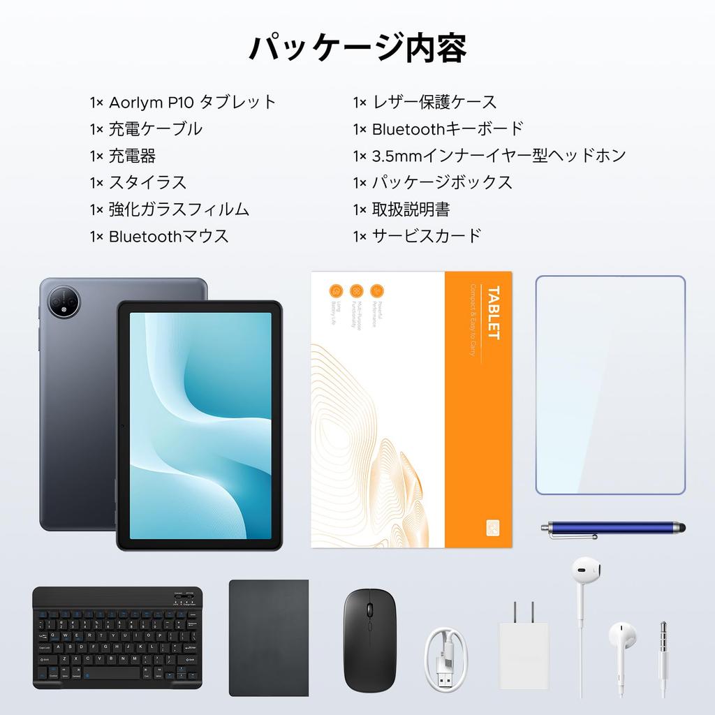 Tablet with 6 Included P10 Android 16 Tablet Gemini AI Function 48GB RAM 128GB ROM 2TB Expandable HD Resolution 90Hz Refresh Rate 7000mAh Widevine L1