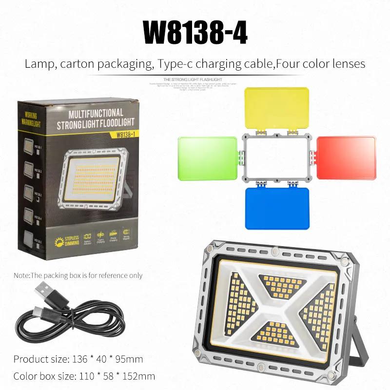 Waterproof Outdoor Camping Lamp LED Portable Lantern Tent Light Rechargeable Lantern Emergency Night Market Light