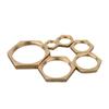 10Pcs Hexagonal Shank Cap Flange Nut Brass Water Tank Joint  Plumbing Fastening Accessories