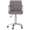 Office Chair Swivel Taupe Fabric