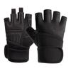 Fitness Half Finger Gloves Men's Equipment Training Exercise Lengthened Wrist Guards Women's Single Bar Pull Up Non Slip Breathable Wear Resistant