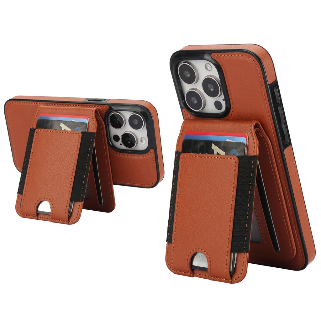2-in-1 Detachable Card Leather Case for iPhone 16 Pro Max 17 Air 16 Pro 15 Plus 14 13 12 Wireless Charging Magnetic Wallet Cover