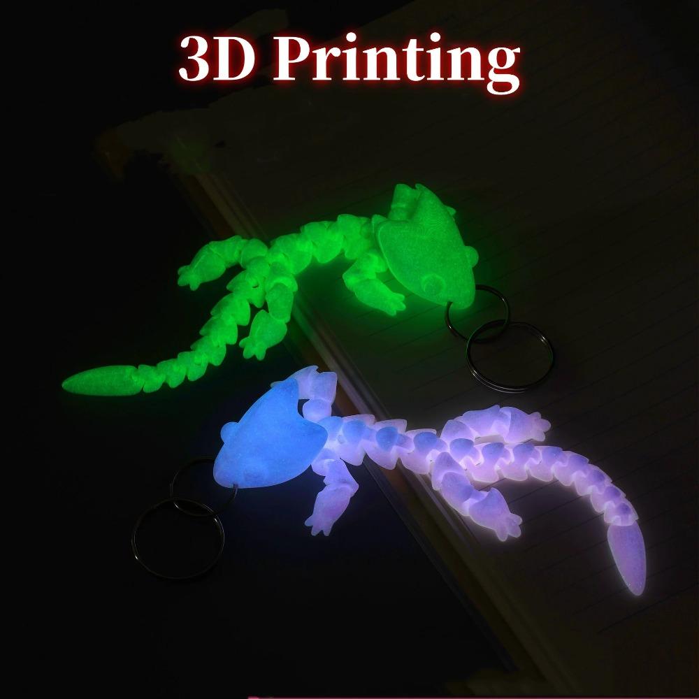 Fidget Toy Adjustable Body Joints Pendant Charms Articulated Dragon Lizard Toy  Kids Toy